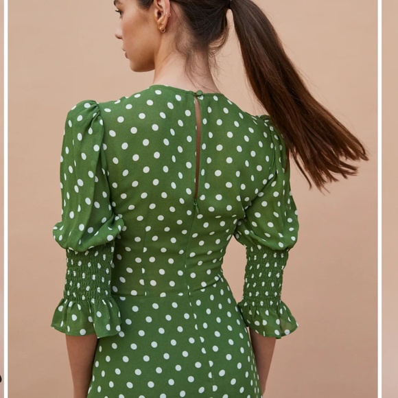 Reformation Carolena Polka Dot Dress - Picture 2 of 6
